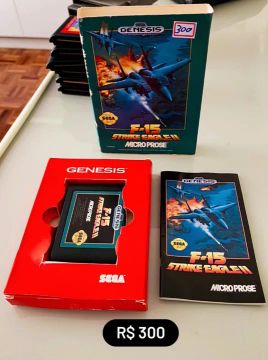 F-15 Strike Eagle 2 CIB - Sega Gênesis Mega Drive