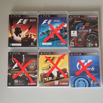 Jogos de corrida de PS3 semi novos