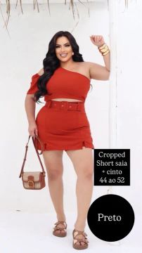 Conjunto plus size com Cinto