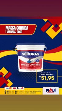 Massa corrida verbras 