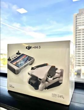 Drone dji Mini 3 Controle com tela câmera 4k e GPS LACRADO