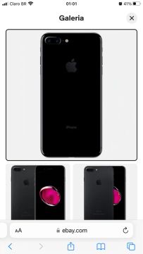 iPhone 7 Plus Preto 32gb
