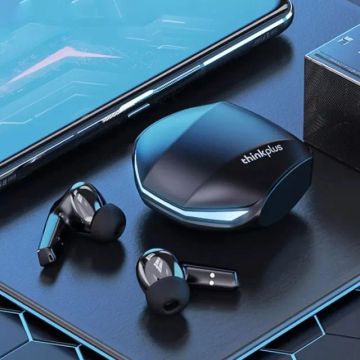 Fone Sem Fio Gamer Lenovo - GM2 PRO Preto 