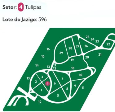 Jazigo 6 gavetas Cemitério Parque das Primaveras.
