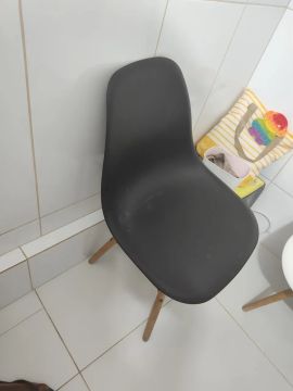 Cadeira de Jantar Moderna - Preta