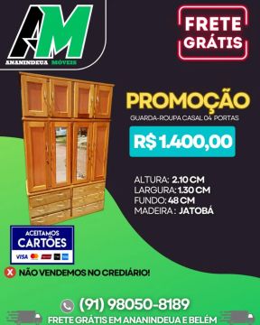 Guarda - roupa casal 4 portas - NOVO 