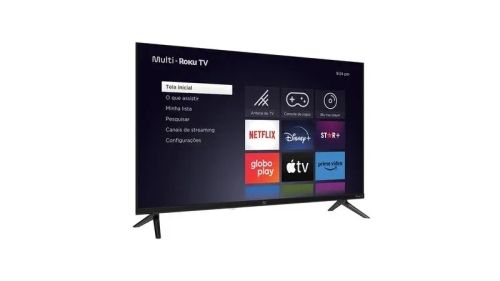 TV Multilaser Roku 43 polegadas