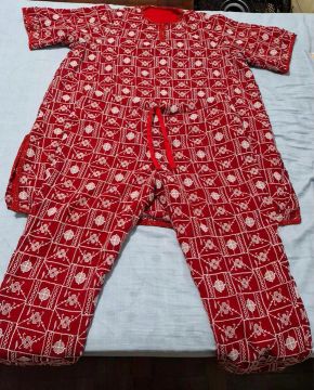 Axó - Conjunto masculino vermelho com branco