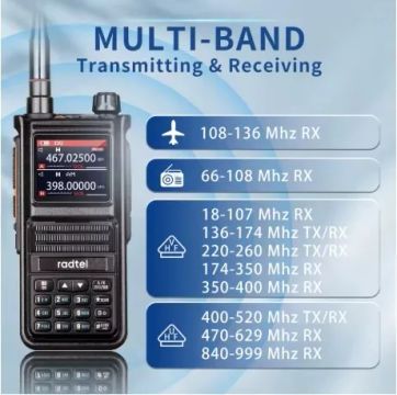Radtel RT-470X *(Rádio de Escuta Aérea)