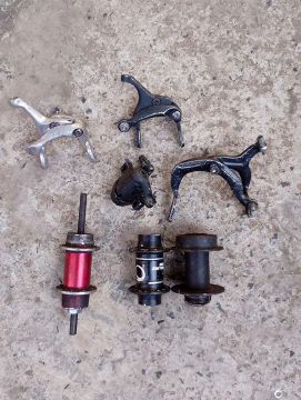 Lote de peças bicicleta 