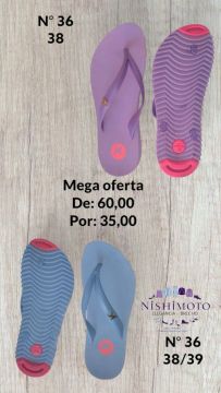 Chinelo sandália feminino - N° 36/38 - R$ 35,00