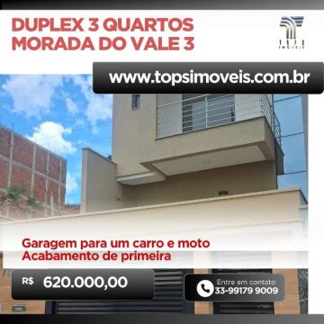 Duplex 3 quartos no Morada do Vale 3