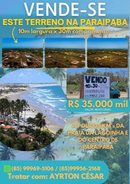 Terreno em lagoinha 