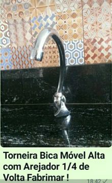 Torneira Inox Bica Móvel de parede Fabrimar