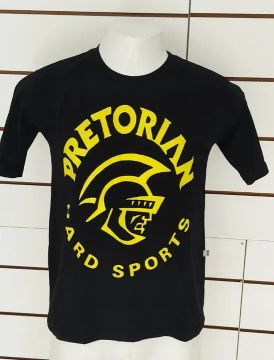 camiseta preta personalizada pretorian tam ( P ) Grande veste m