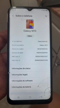Samsung Galaxy M13 128GB ussdo em bom estado com trincadinhos. Ac ofertas. 