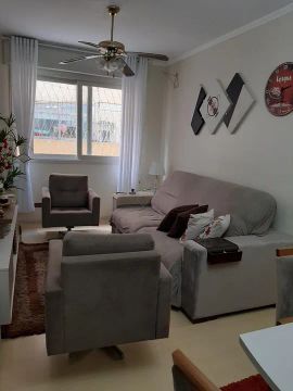 Apartamento no Centro, 90 m², 4 quartos (1 suíte), 3 banheiros, 2 salas, cozinha com armár