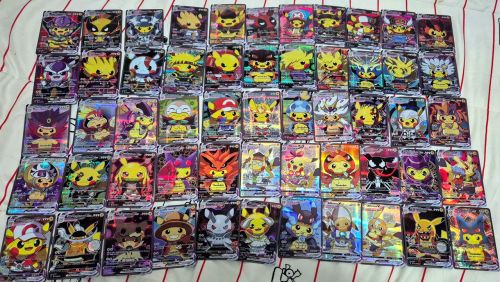55 Cartas Custom Pikachu Cosplay