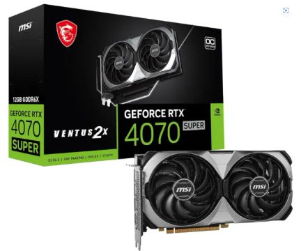 RTX 4070 SUPER 12GB MSI VENTUS 2X NOVA LACRADA GARANTIA DE 3 ANOS