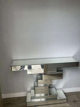 Mesa de centro espelhada moderna