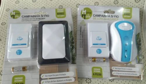 Campainha Sem Fio 32 Toques Alcance 50 Metros Bivolt