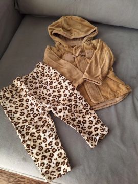 Conjunto bebê - Casaco e calça Tip Top tamanho P