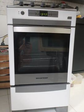 Fogão Brastemp 4 Bocas com Forno - Branco