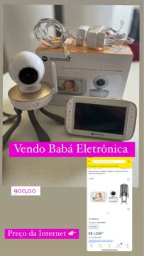 Babá Eletrônica Motorola VM855 Connect - Nova