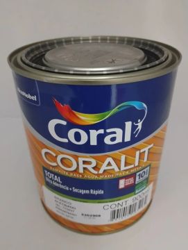 Tinta Branca Premium Acetinada Coralit a Base de Água 900ml