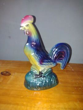 Galo de Porcelana Decorativo