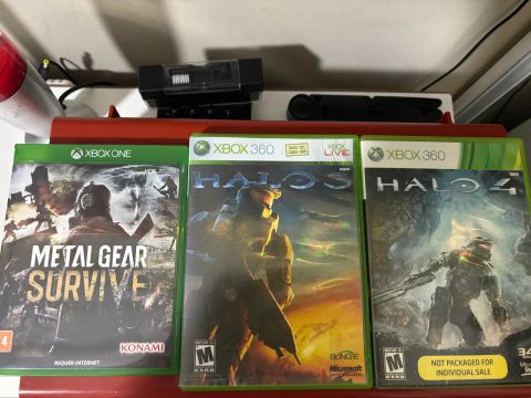 Jogos xbox halo metal gear original físico