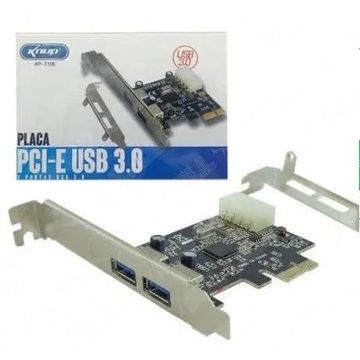 Placa PCI Express 2 portas USB 3.0 Knup KP-T106 