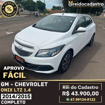 Onix LTZ 1.4 2014/2015 - R$ 43.900,00 - Aprovo Fácil - Ent. 5.000,00 +48X -Rei do Cadastro