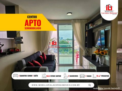 Apto no Smart Residence com 2 Qts sendo 1 Suíte 76m²/ 2 Vagas Cobertas