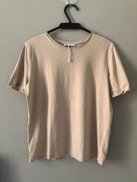 Camiseta Zara Bege