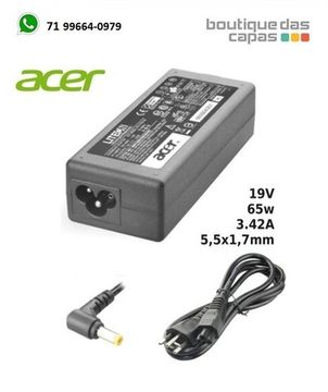 Fonte para Notebook Compatível com ACER 19V 3.42A 65W 5,5x1,7mm AC-10