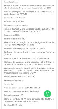 Motores trifásico W22 Weg