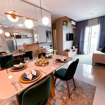 Apartamento de 60m² com 2 dormitórios, sendo 1 suíte em Franca/SP