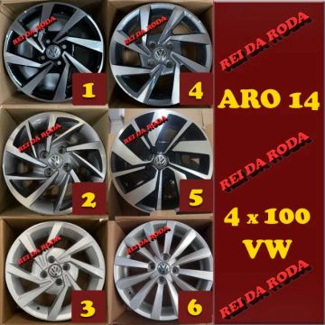 Jogo de Rodas - Volkswagen- ARO14 - Modelos variados!! A partir R$1.990
