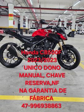 Imperdível!!!! Honda CB500F 23/23 c/ apenas 1925 km