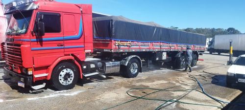 Conjunto Scania 113 + carreta Rondon 