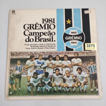 Disco de Vinil (LP) Grêmio Campeão Brasileiro 1981