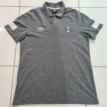 Camisa Grêmio Umbro Polo Viagem 2018 Preta Tamanho G