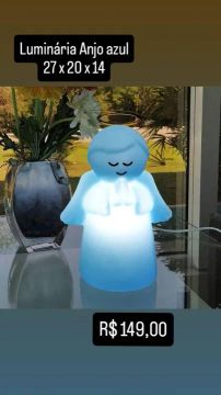 Luminária Anjo Azul