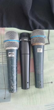 3 Microfones Profissionais