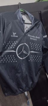 Camisa Ciclismo Mountain Bike Mercedes-Benz Manga Longa<br>Faça a 1ª avaliação
