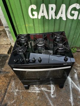 Fogão 5 bocas com acendimento automático combino entrega 