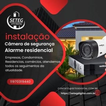 Instalação de câmeras de segurança