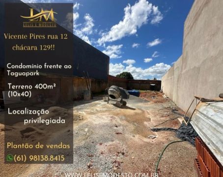 Oportunidade! Melhor lote de Vicente Pires! 