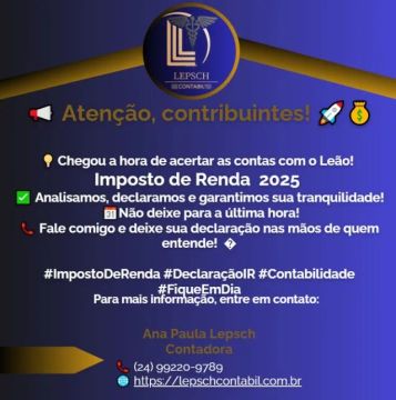 IMPOSTO DE RENDA 2025